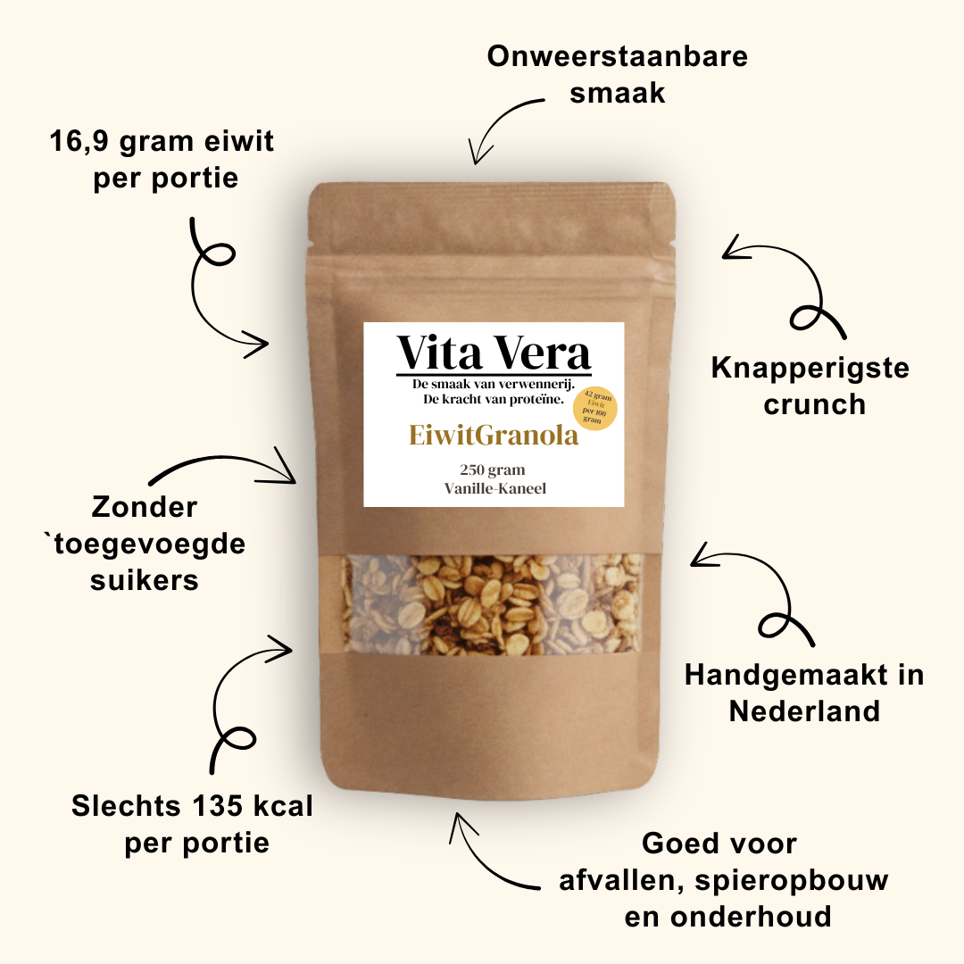 EiwitGranola Vanille-Kaneel